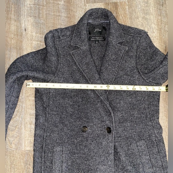 J.Crew Daphne topcoat Italian Boiled Wool Charcoal Gray NWOT (Read Description) - Picture 9 of 13